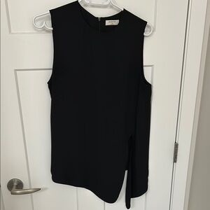 Aritzia Black Knot Detail Sleeveless Blouse